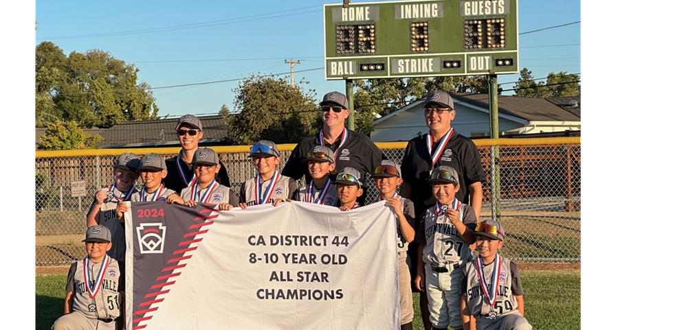 Sunnyvale 10-year-old All Stars win 2024 District 44, play at home in Section 5 Tournament